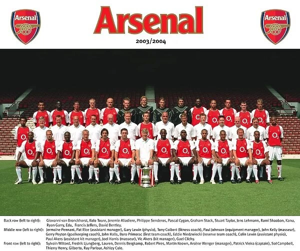 Arsenal Squad 2003  /  4 AFC