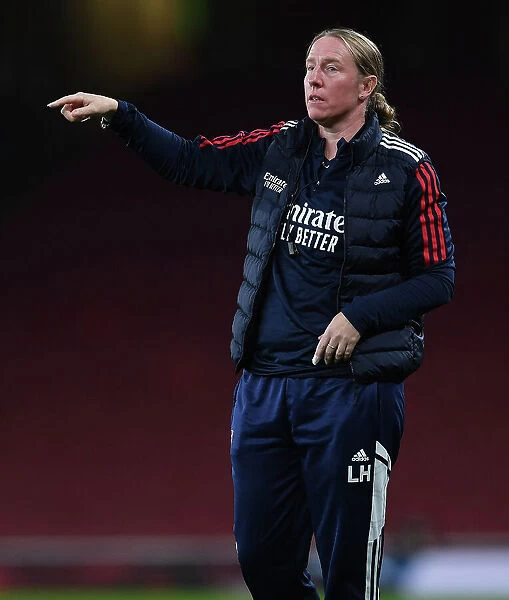 Arsenal Women's Champions League Match: Leanne Hall Coaches at Emirates Stadium