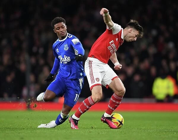 Arsenal's Eddie Nketiah in Action: Arsenal vs. Everton, Premier League 2022-23, Emirates Stadium