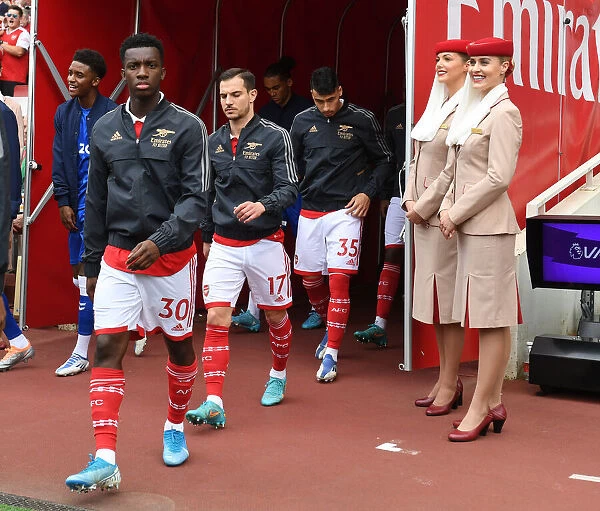 Arsenal's Eddie Nketiah Gears Up for Arsenal v Everton Clash in Premier League (2021-22)