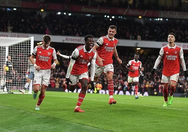 Arsenal's Eddie Nketiah Scores Third Goal vs. West Ham United in 2022-23 Premier League