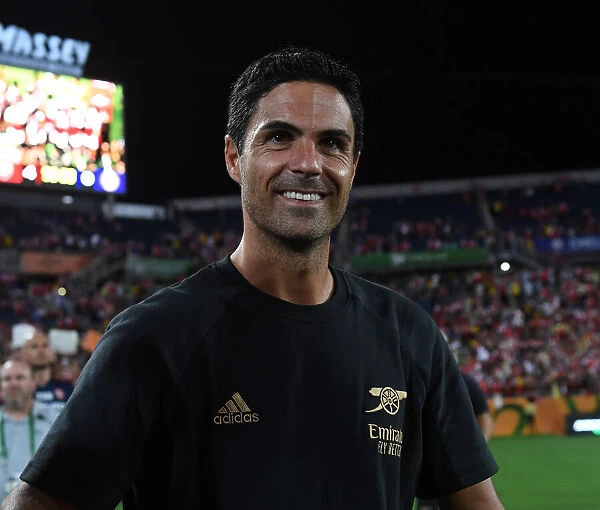 Arsenal's Mikel Arteta Reacts after Florida Cup Match against Chelsea