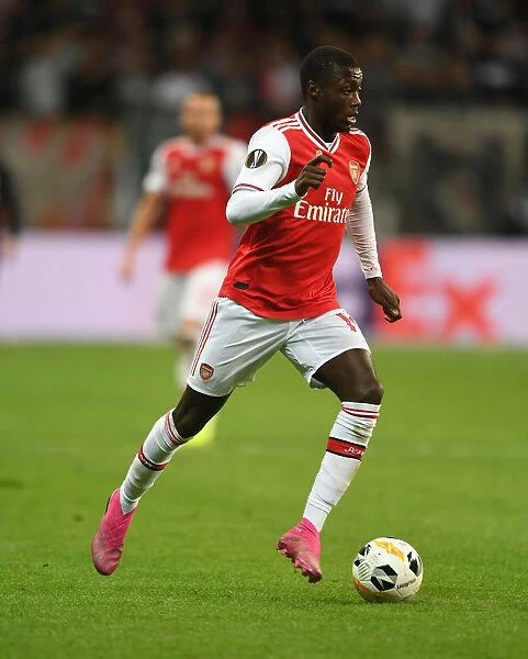 Arsenal's Nicolas Pepe in Action against Eintracht Frankfurt in UEFA Europa League Group F