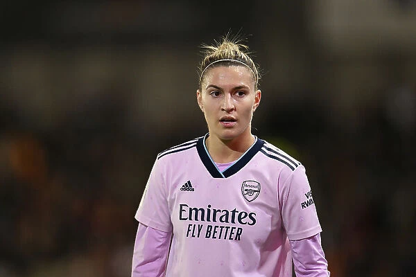 Arsenal's Steph Catley Concentrates in Intense Barclays Women's Super League Clash: Manchester United vs. Arsenal