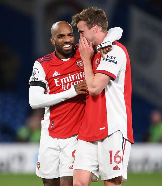 Arsenal's Unforgettable Win: Lacazette and Holding's Thrilling Celebration vs. Chelsea (April 2022)