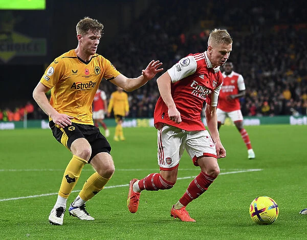 Clash at Molineux: Arsenal's Zinchenko Faces Off Against Wolves Collins
