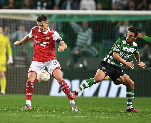 Granit Xhaka's Masterful Midfield Performance: Arsenal's Europa League Victory over Sporting CP (Lisbon, 2023)
