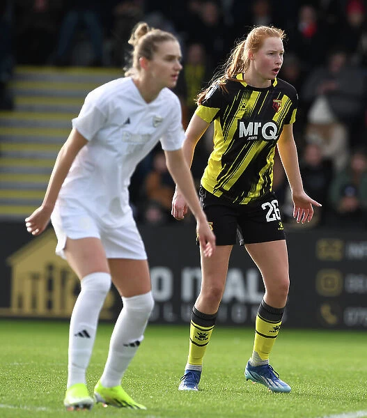 Katie Reid in Action: Arsenal Women vs. Watford Women FA Cup Fourth Round
