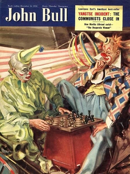 John Bull 1950s UK clowns chess board games magazines