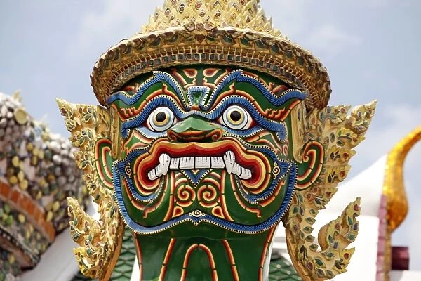 Giant Temple Guardian Statue at the Grand Palace Complex, Wat Phra Kaew, Bangkok