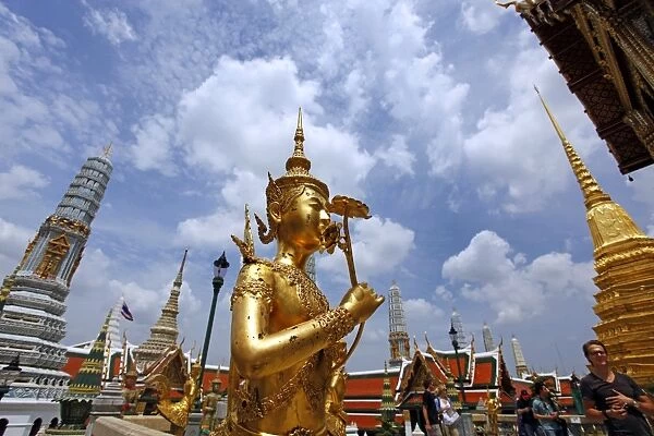 Kinnara Statue at the Grand Palace Complex, Wat Phra Kaew, Bangkok