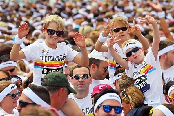 London Color Run charity fun run, Wembley Park, London
