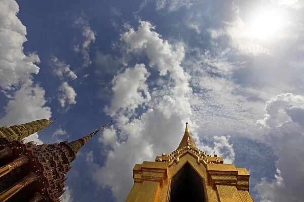 Phra Siratana Golden Chedi at the Grand Palace Complex, Wat Phra Kaew, Bangkok