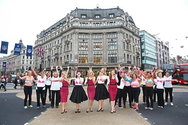 Tootsie Rollers launch Walk the Walk charity single at Oxford Circus, London