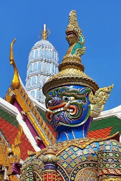Virulhok Temple Guardian statue, Wat Phra Kaew Temple in Bangkok