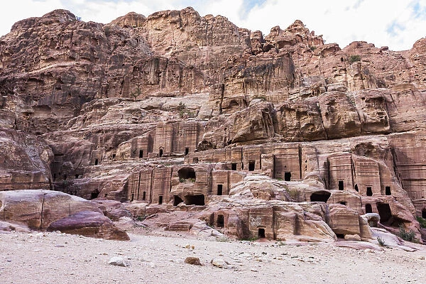 Burial tombs at Petra, Jordan
