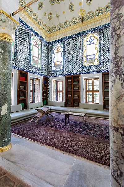 The Library of Ahmet III in the Topkapi Palace in Istanbul, Turkey