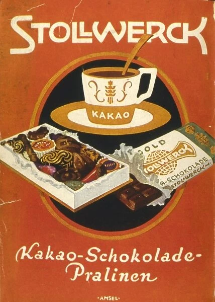 Advertisement for Stollwerck chocolate