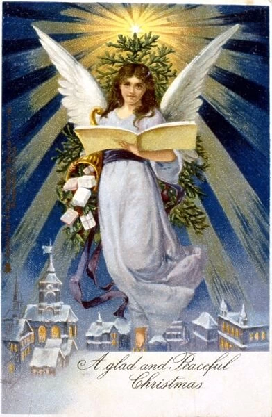 Angel on a Christmas Card