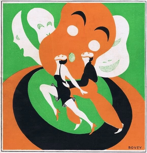 Art deco cover for Theatre World, February 1926