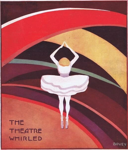 Art deco cover for Theatre World, July 1925