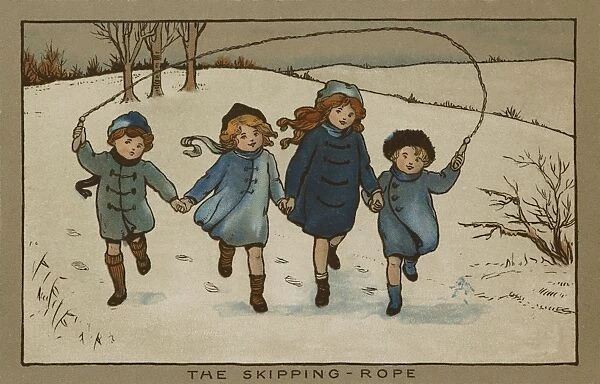 Children skipping together by Ethel Parkinson