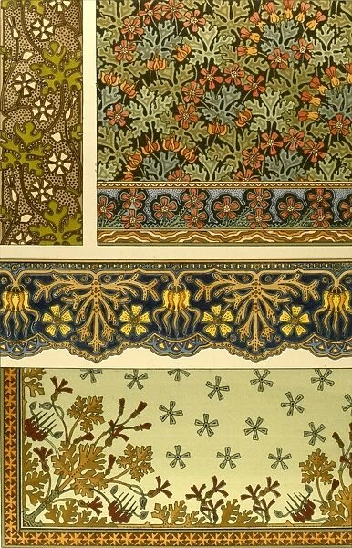Four decorative floral designs