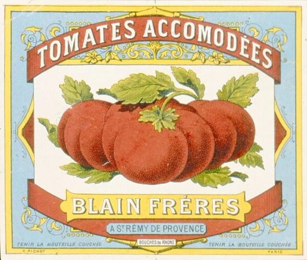 Label design for bottled tomatoes