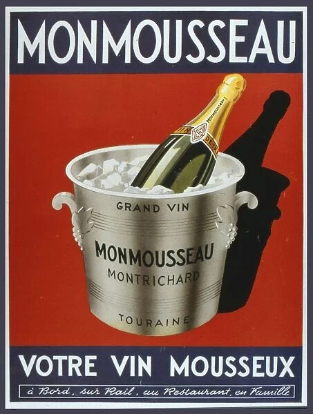 Label design for Monmousseau sparkling wine