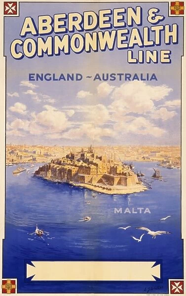 Poster advertising Aberdeen & Commonwealth Line
