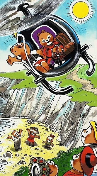 Teddy Bears in Helicopter