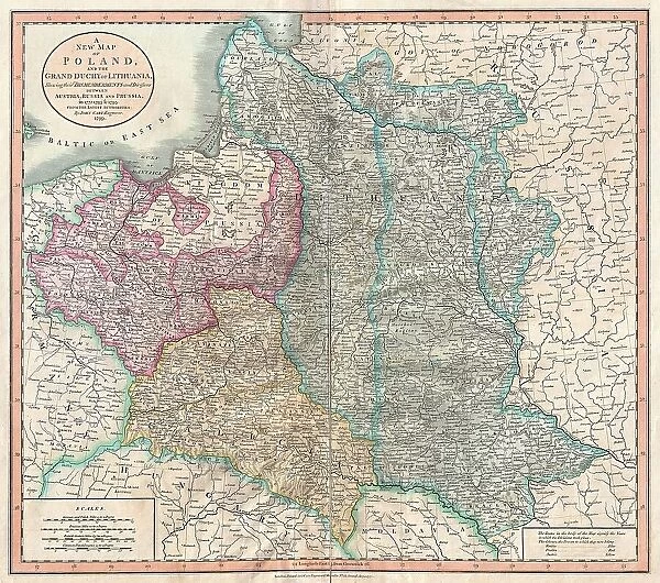 1799 Cary Map Of Poland Prussia And Lithuania