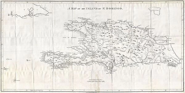 1800 Stockdale Map Of Hispaniola Or Santo Domingo