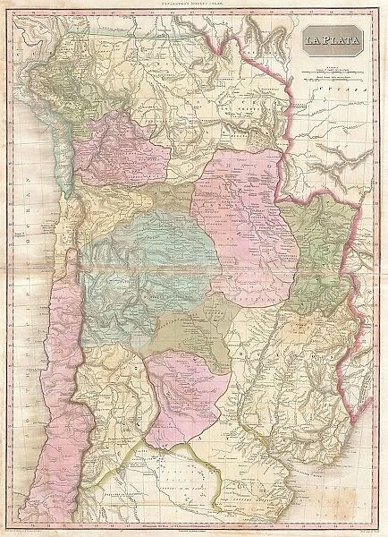 1818 Pinkerton Map Of Of La Plata Southern South America