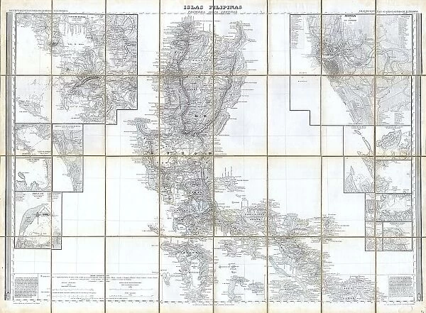 1852 Coello Morata Case Map Of The Philippines