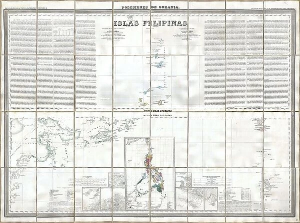 1852 Coello Morata Case Map Of The Philippines No. 3