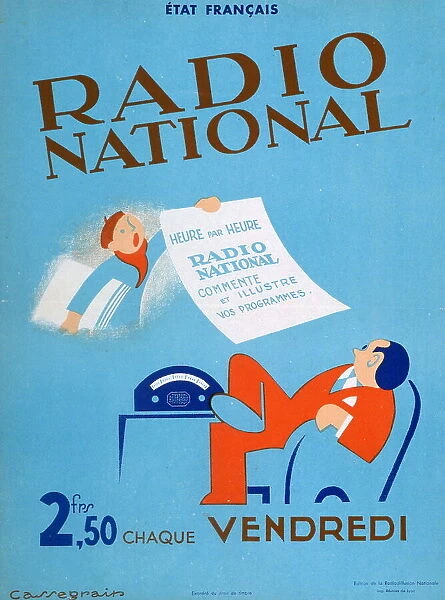 Advertisement for French Radio National