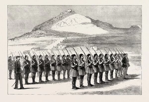 Athenian Troops At Drill