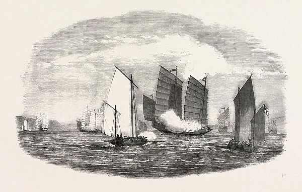 Attack On A Chinese Piratical Fleet By The Boats Of H. m. s. cleopatra