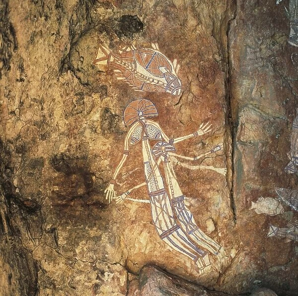 Australia, Northern Territory, Arnhem Land, Kakadu National Park, Aboriginal rock paintings