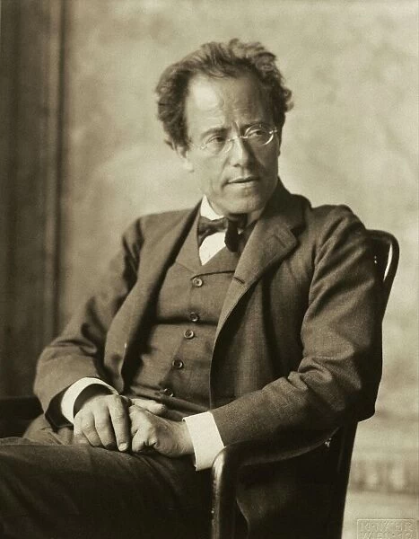 Austria, Vienna, Photographic portrait of Gustav Mahler