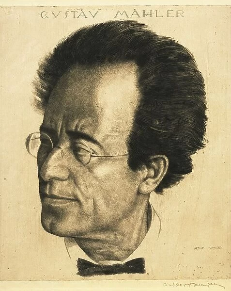 Austria, Vienna, Portrait of Gustav Mahler