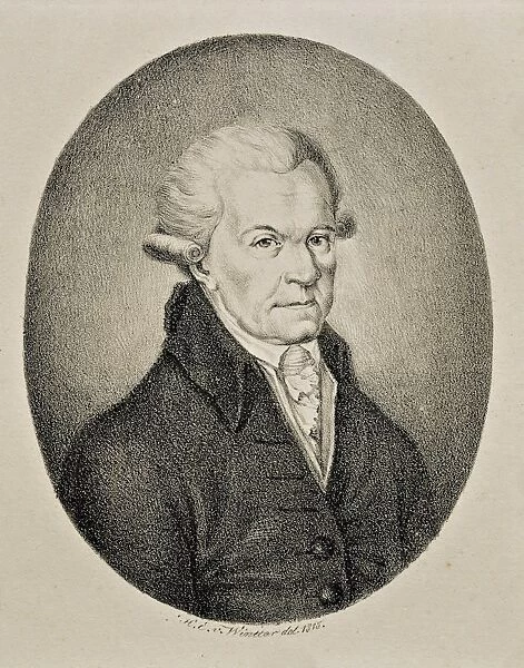 Austria, Vienna, Portrait of Johann Michael Haydn (Rohrau, 1737 - Salzburg, 1806), Austrian composer