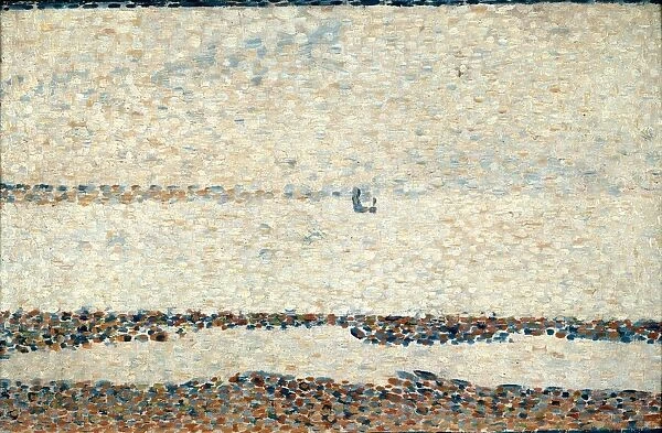 Beach at Gravelines, 1890. Georges-Pierre Seurat (1859-1891) French Neo-Impressionist painter