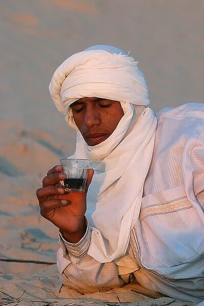 Bedouins drinking tea in the Sahara