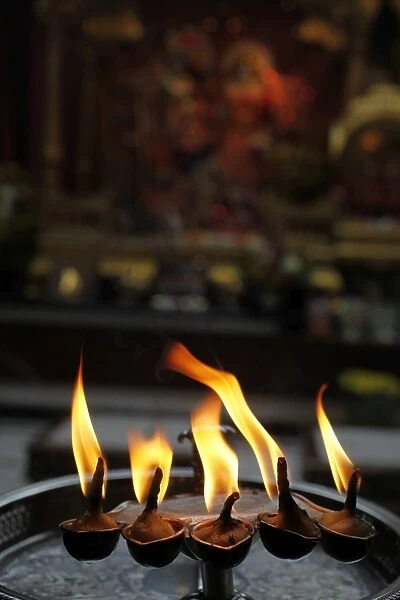 Bhaktivedanta Manor Lamp in the temple