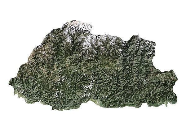 Bhutan, Satellite Image
