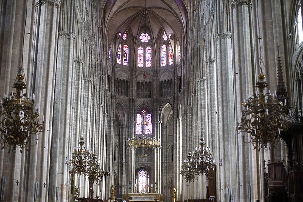 Bourges cathedral Central nave & chancel