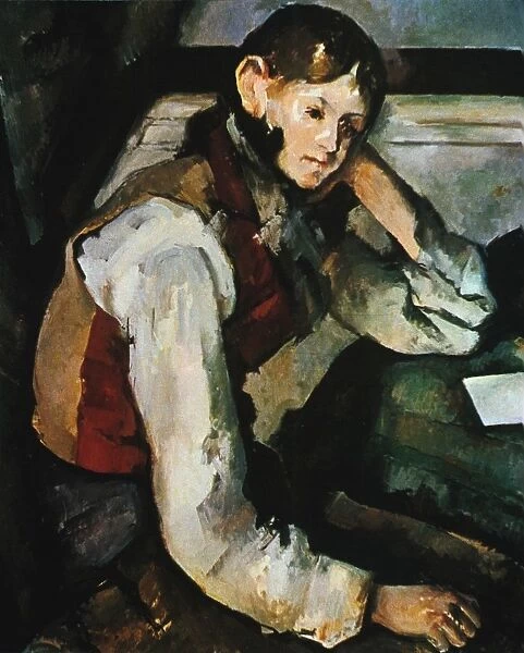 Boy in a Red Waistcoat, 1894-1895. Oil on canvas. Paul Cezanne (1839-1906) French