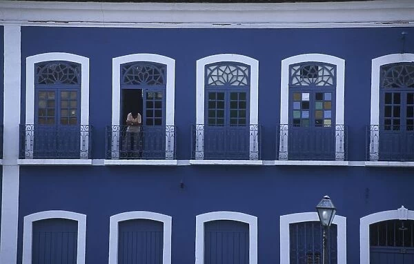 Brazil, Maranhao State, Sao Luis, Historic Centre, building in Praca Benedito Leite